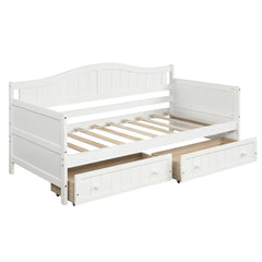 Bellemave® Twin Size Wooden Daybed with 2 Drawers