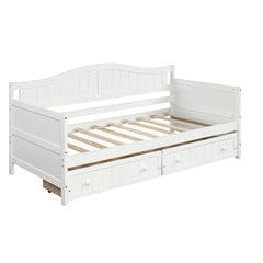 Bellemave® Twin Size Wooden Daybed with Trundle