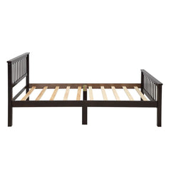 Bellemave Twin Size Wood Platform Bed with Headboard and Footboard Bellemave