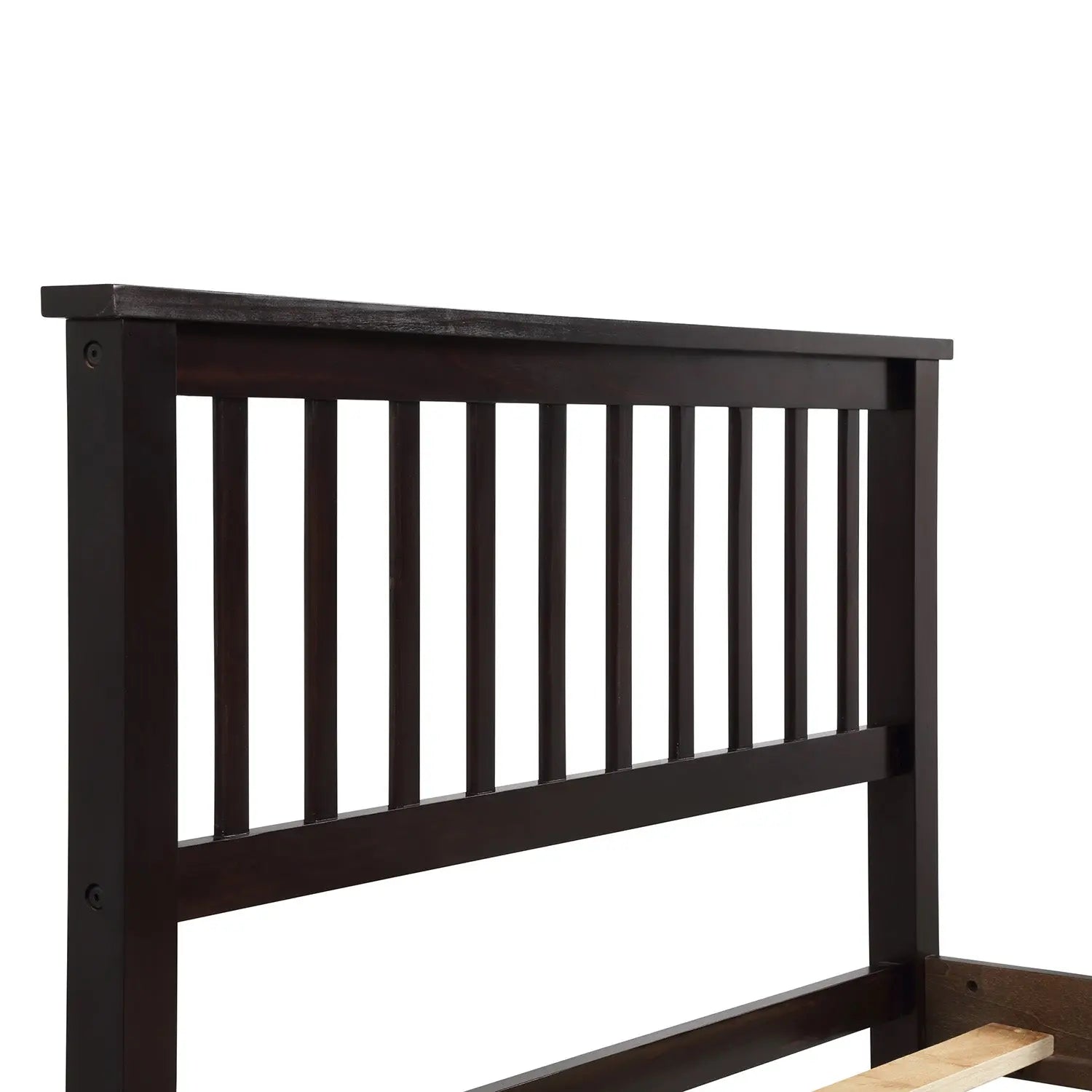 Bellemave Twin Size Wood Platform Bed with Headboard and Footboard Bellemave