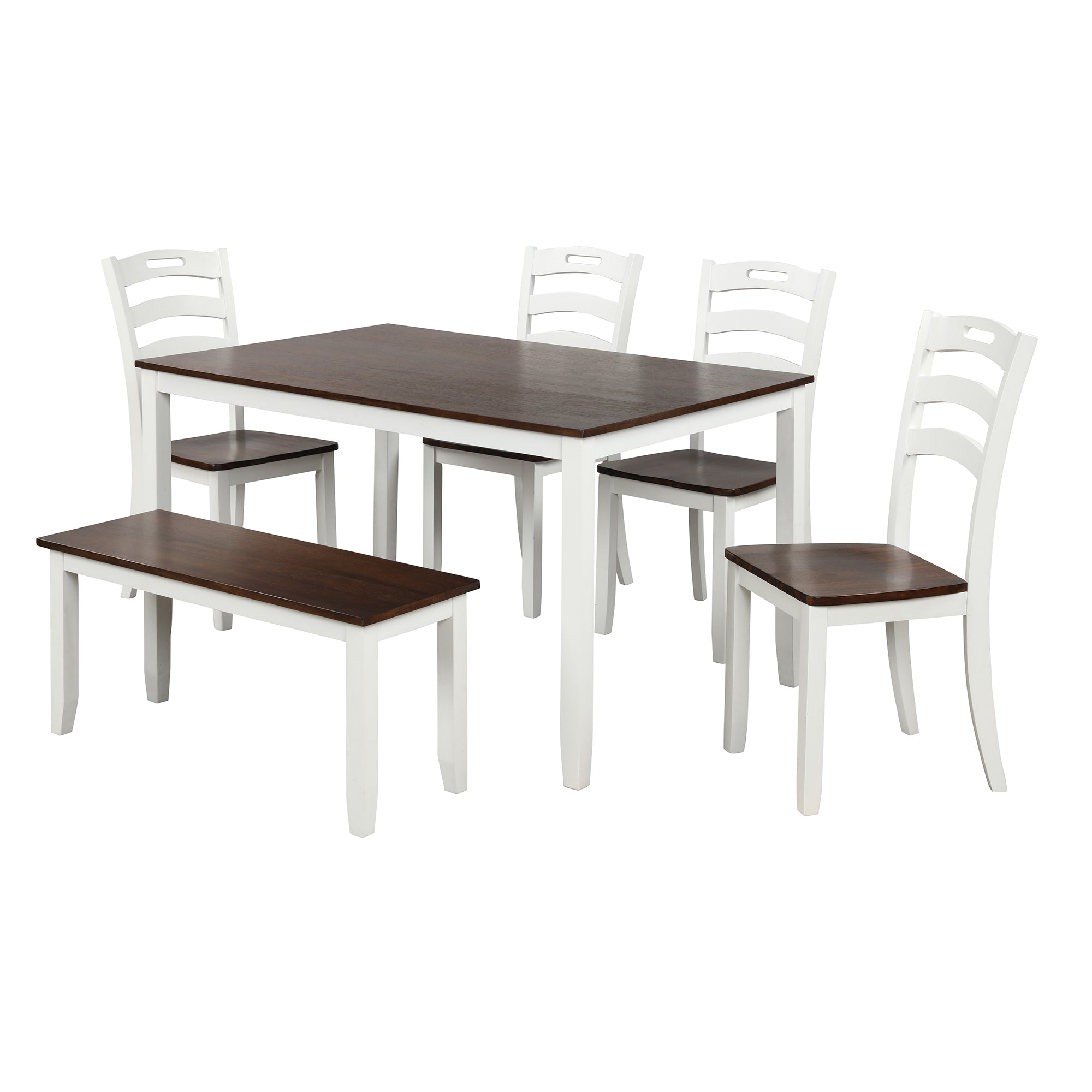 Bellemave® 6 Piece Dining Table Set with Bench and Waterproof Coat Bellemave®