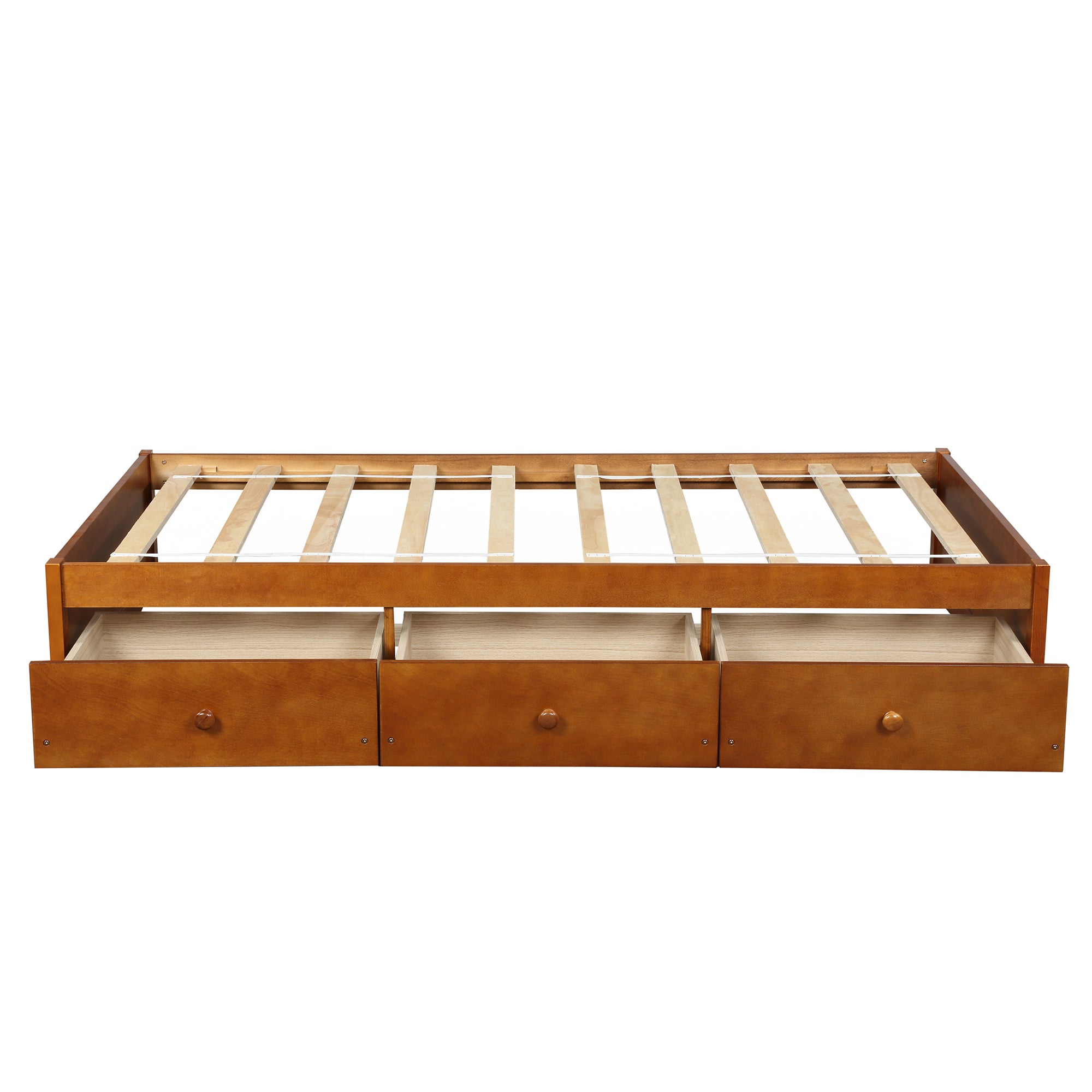 Bellemave Twin Size Platform Storage Bed with 3 Drawers