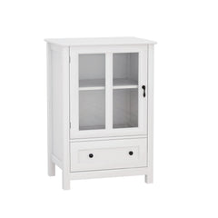 Bellemave® Buffet Storage Cabinet with Single Glass Doors and Unique Bell Handle Bellemave®