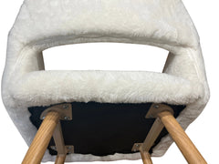 Bellemave® Faux Fur Chairs with Solid Painting Steel Leg Bellemave®