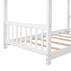 Bellemave® Twin Size House Bed with Headboard and Footboard