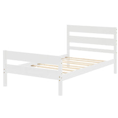 Bellemave Twin Size Platform Bed with Headboard and Footboard Bellemave