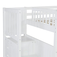 Bellemave® Full Size Bunk Bed with Trundle Bed Bellemave®