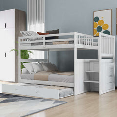 Bellemave Full Size Bunk Bed with Twin Size Trundle