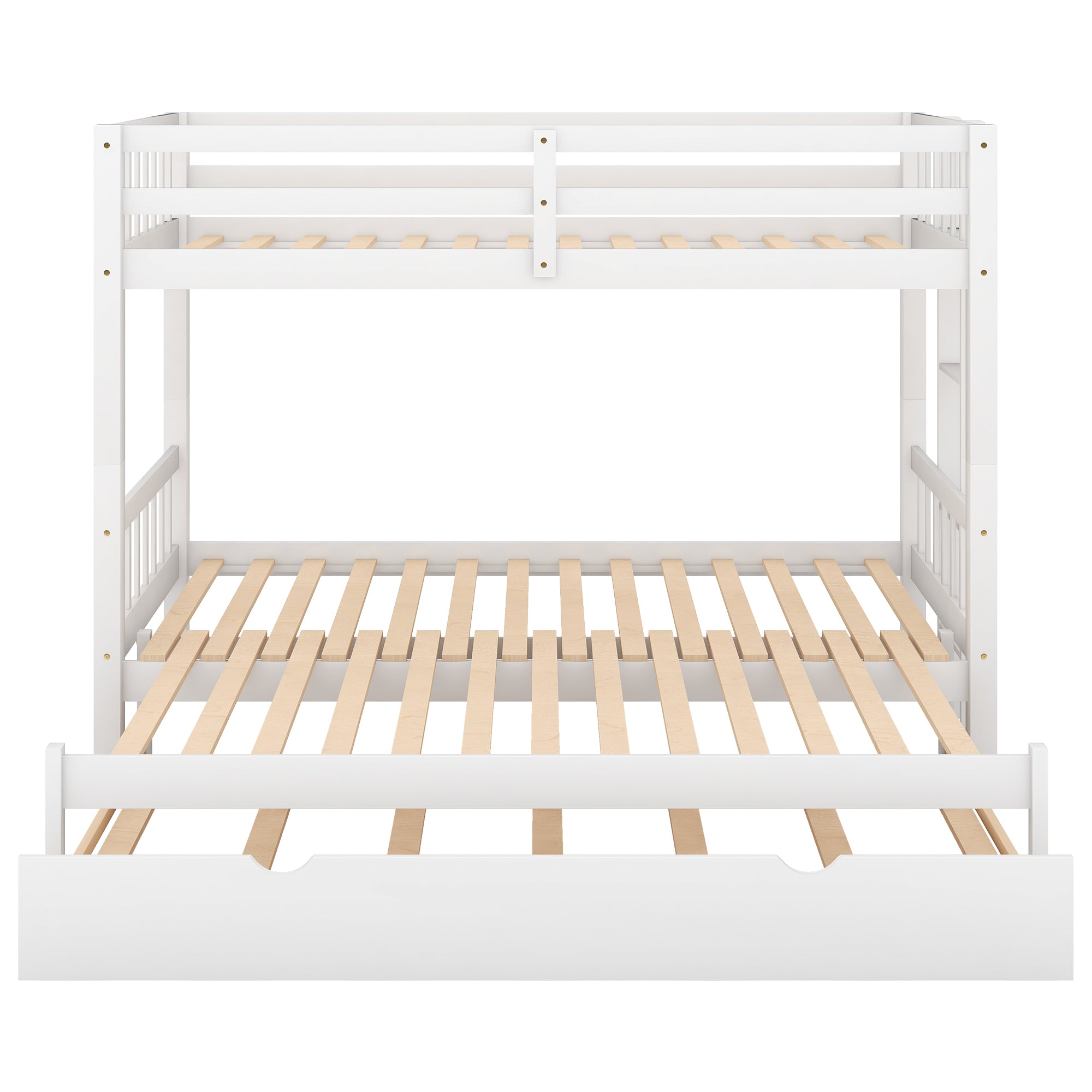 Bellemave® Twin Size Pull-Out Bunk Bed with Trundle Bed Bellemave®
