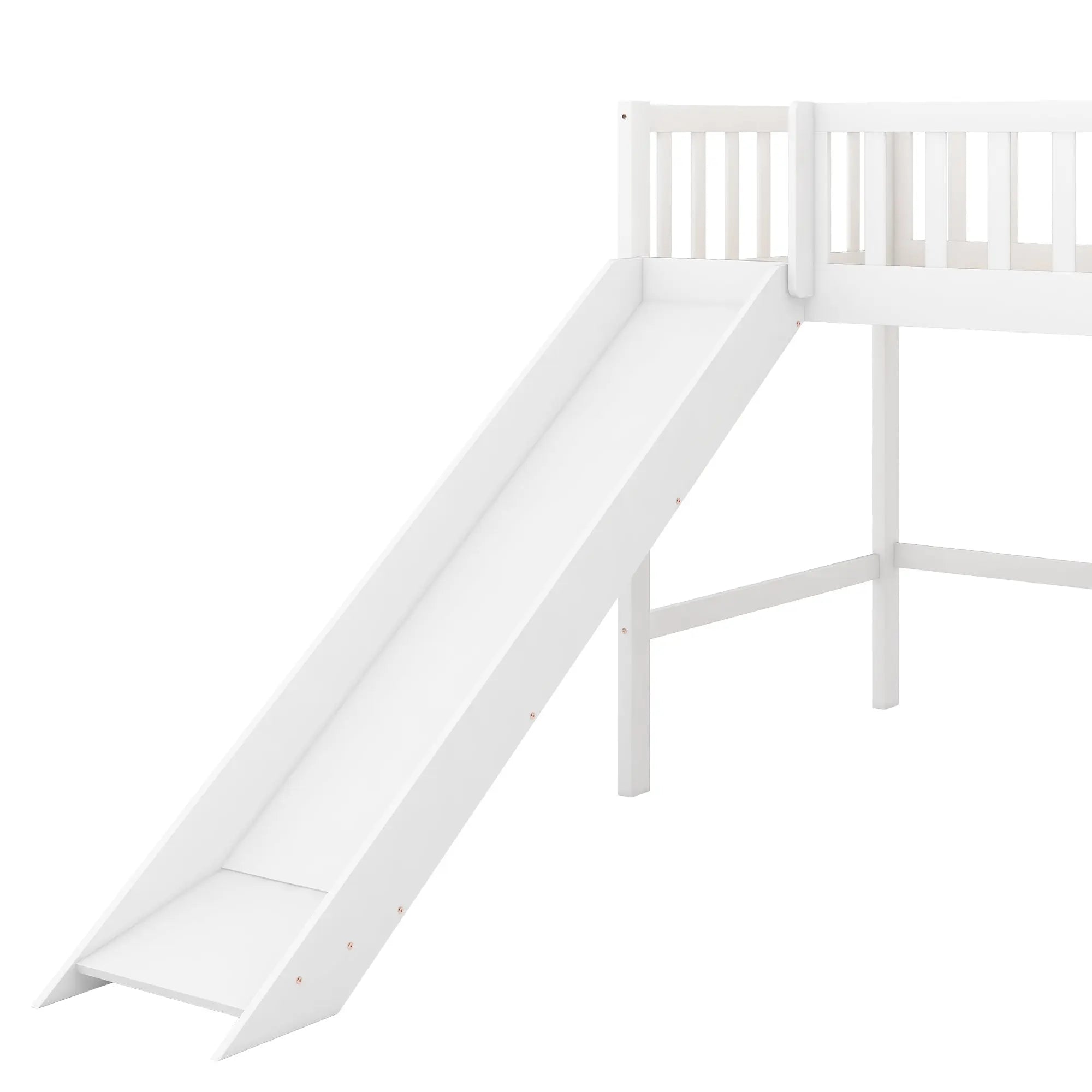 Bellemave® Low Loft Bed with Ladder and Slide Bellemave®