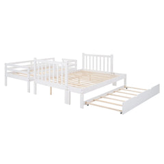 Bellemave® Twin over Twin/Full Bunk Bed with Trundle Bellemave®