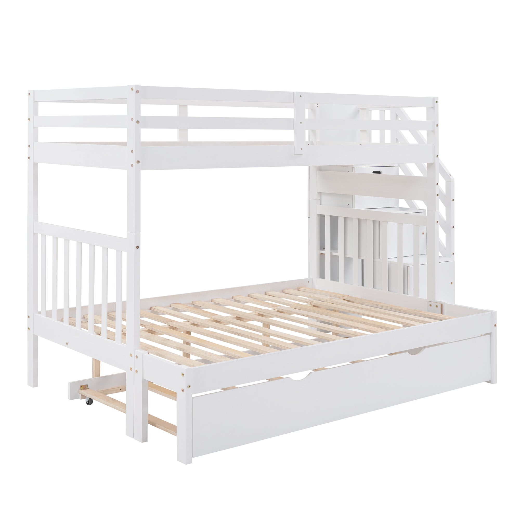 Bellemave® Twin over Twin/Full Bunk Bed with Trundle Bellemave®
