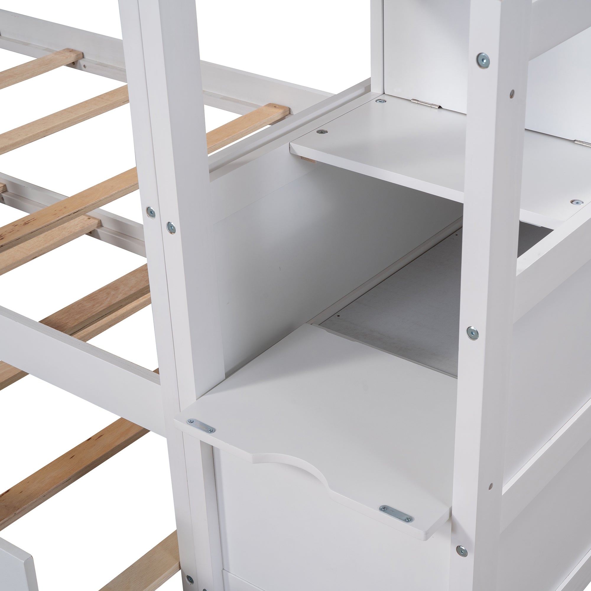 Bellemave® Bunk Bed with Trundle and Storage Stairs Bellemave®