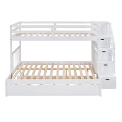 Bellemave® Twin over Twin/Full Bunk Bed with Trundle Bellemave®