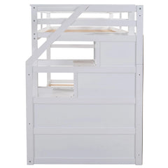 Bellemave® Bunk Bed with Trundle and Storage Stairs Bellemave®