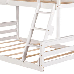 Bellemave Twin over Full House Bunk Bed with Built-in Ladder Bellemave