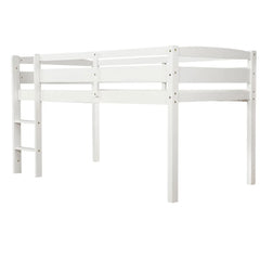 Bellemave® Twin Size Wood Low Loft Bed with Ladder Bellemave®