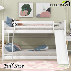 Bellemave® Bunk Bed with Convertible Slide and Ladder