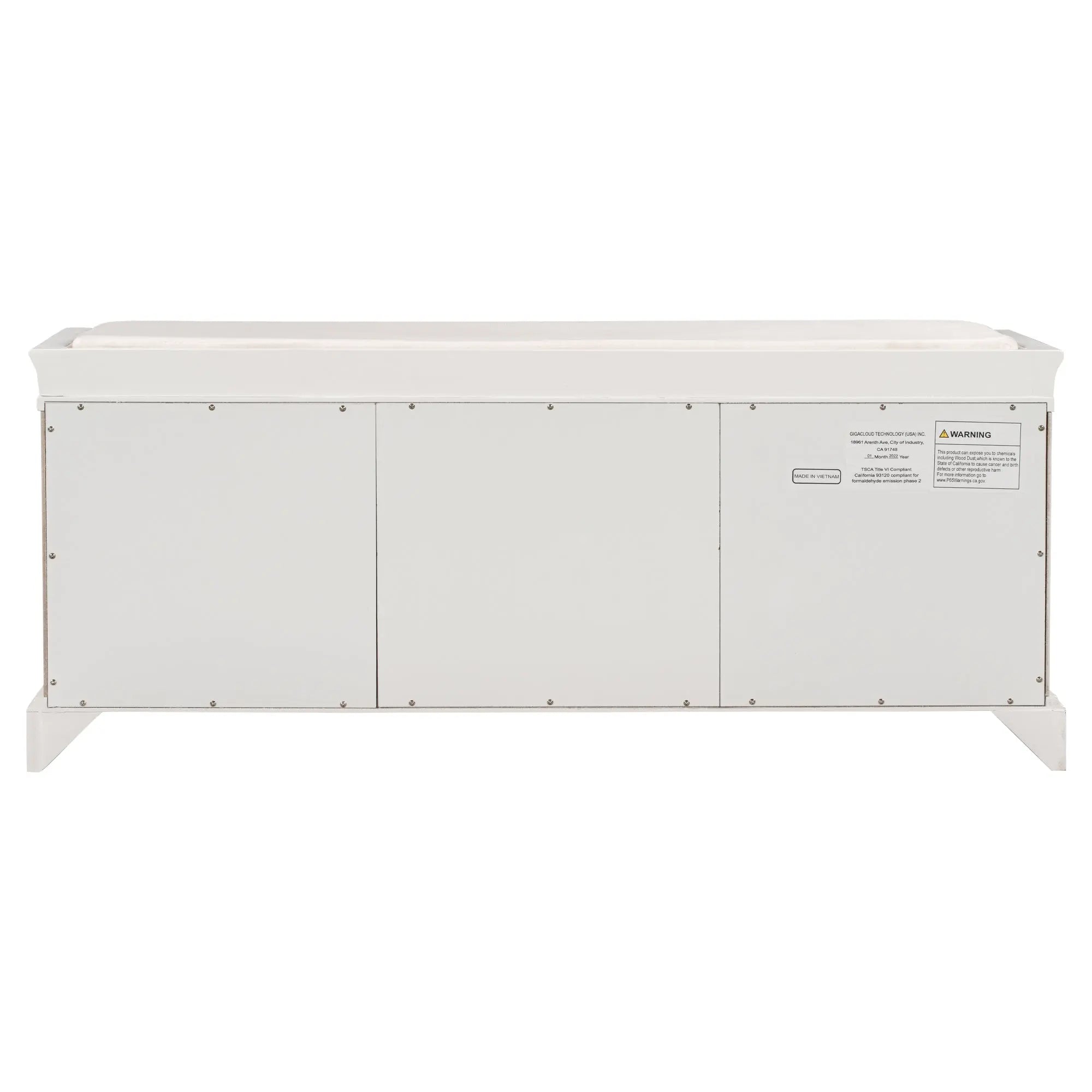 Bellemave® Storage Bench with 2 Drawers and 2 Cabinets Bellemave®