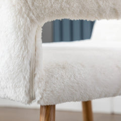 Bellemave® Faux Fur Chairs with Solid Painting Steel Leg Bellemave®