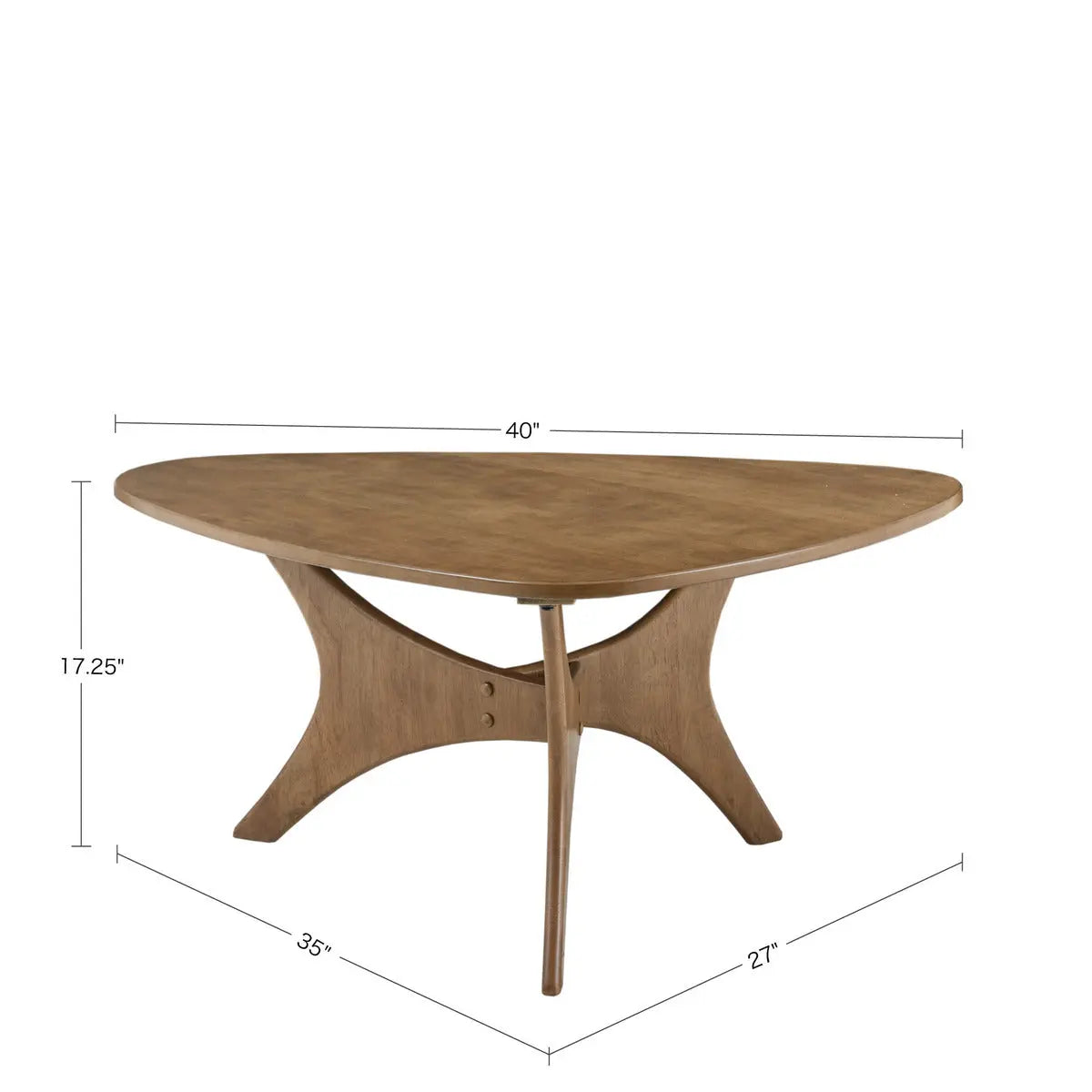 Bellemave 40" Triangle Wood Coffee Table Bellemave