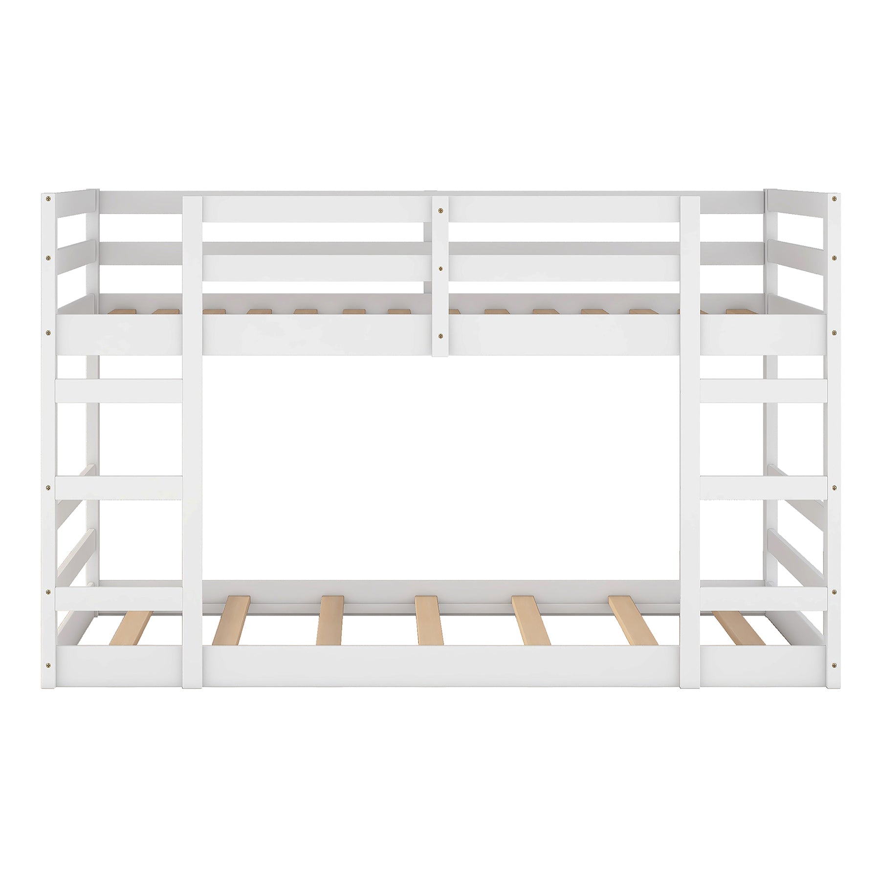 Bellemave® Wood Floor Bunk Bed with Ladder Bellemave®