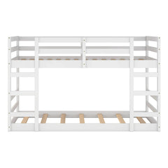 Bellemave® Wood Floor Bunk Bed with Ladder Bellemave®