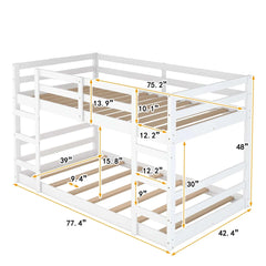 Bellemave® Bunk Bed with Ladder