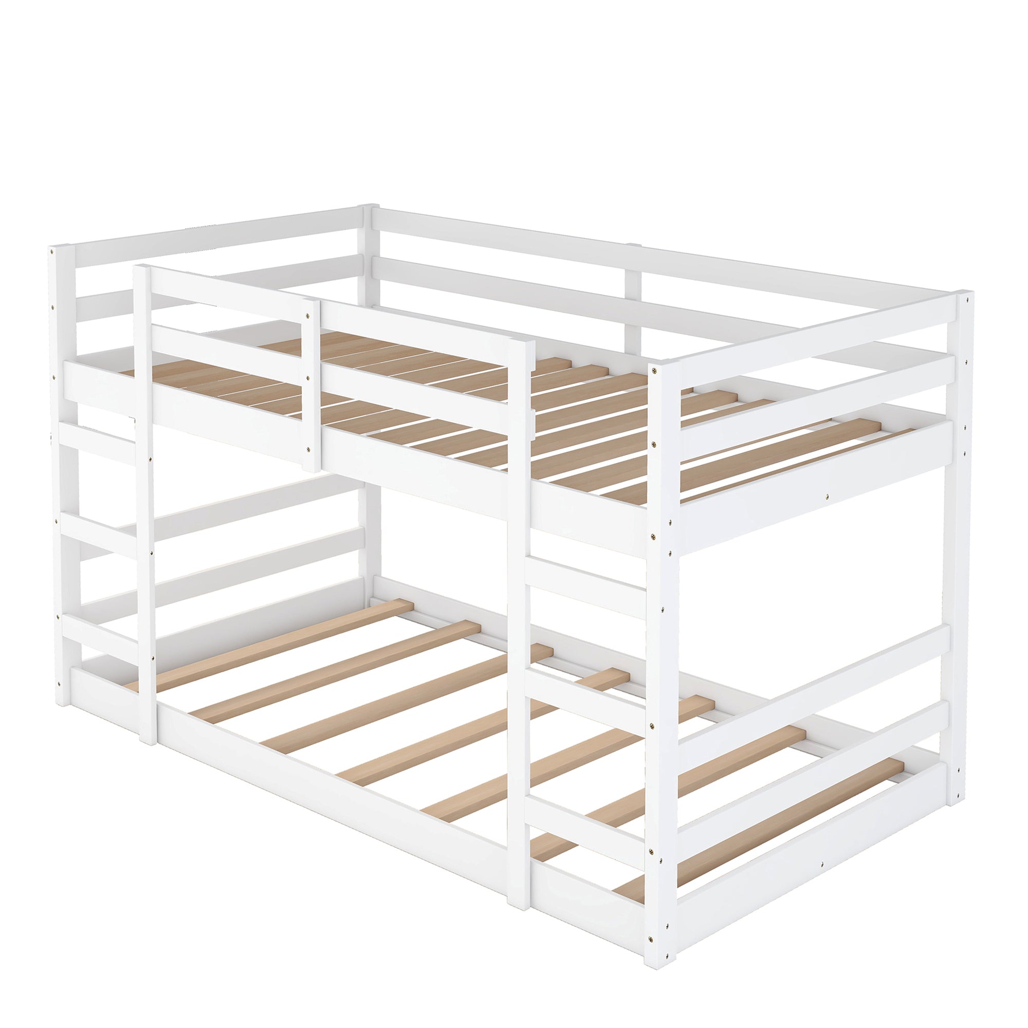 Bellemave® Wood Floor Bunk Bed with Ladder Bellemave®