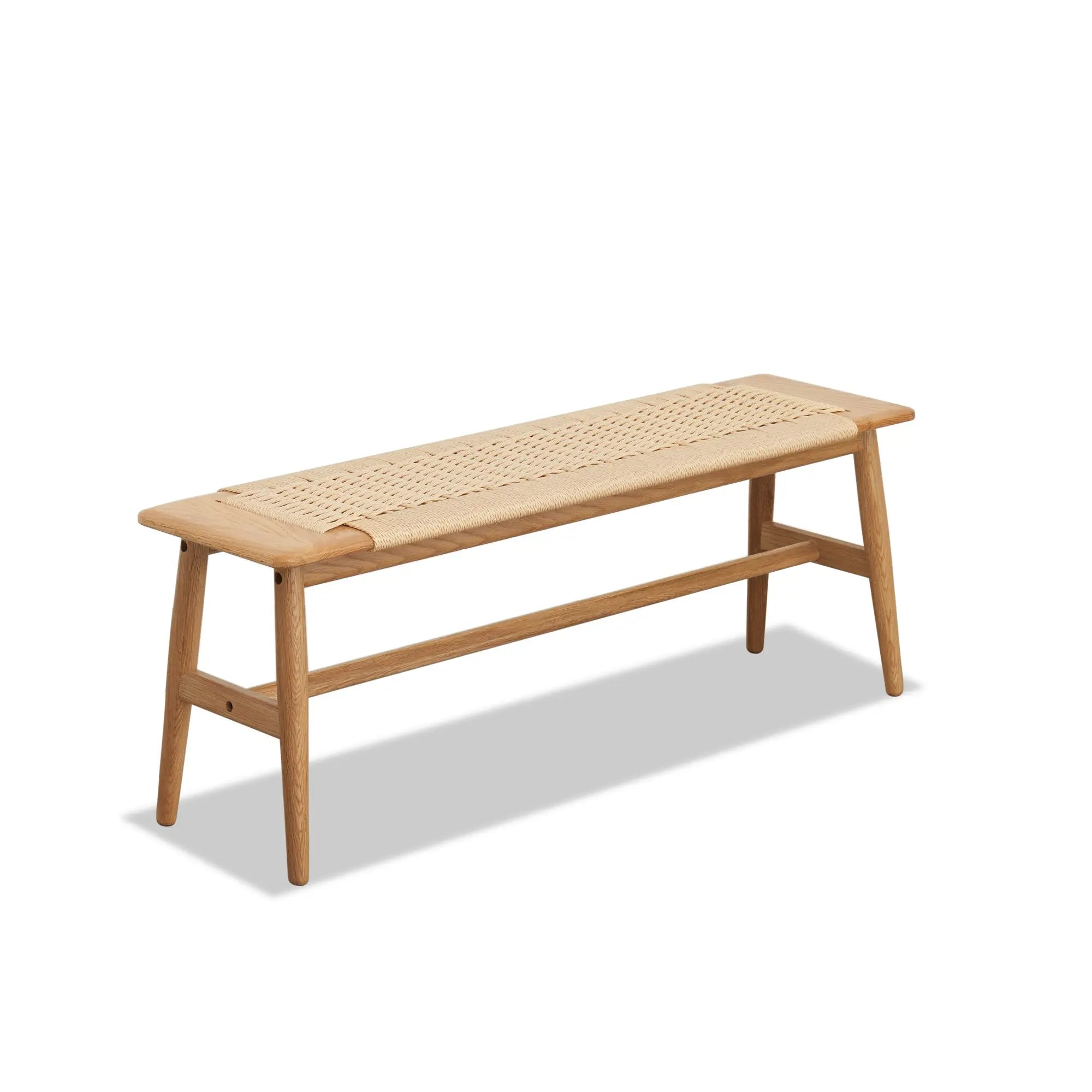 Bellemave Design Natural Oak Wood Dining Bench Bed Bench Bellemave