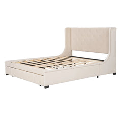 Bellemave® Queen Size Velvet Upholstered Platform Bed