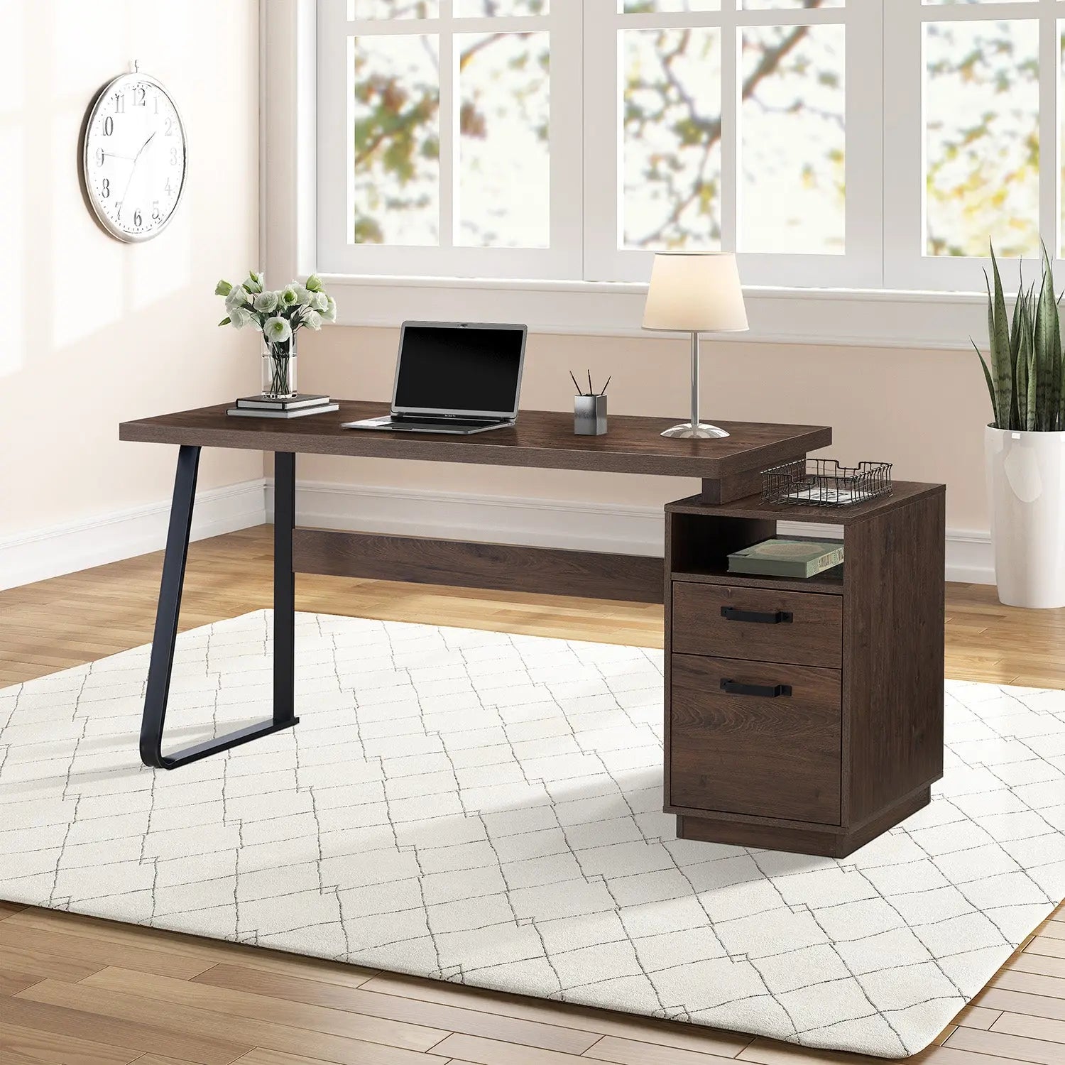 Bellemave® 65" Home Office Computer Desk with Drawers Bellemave®