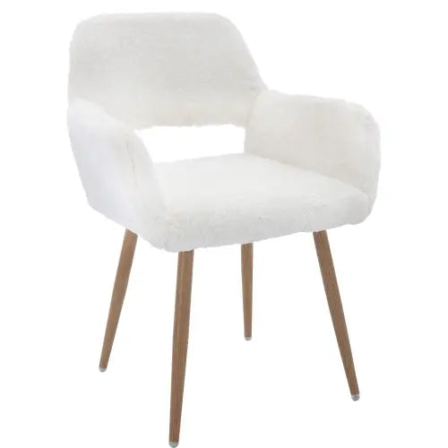 Bellemave® Faux Fur Chairs with Solid Painting Steel Leg Bellemave®