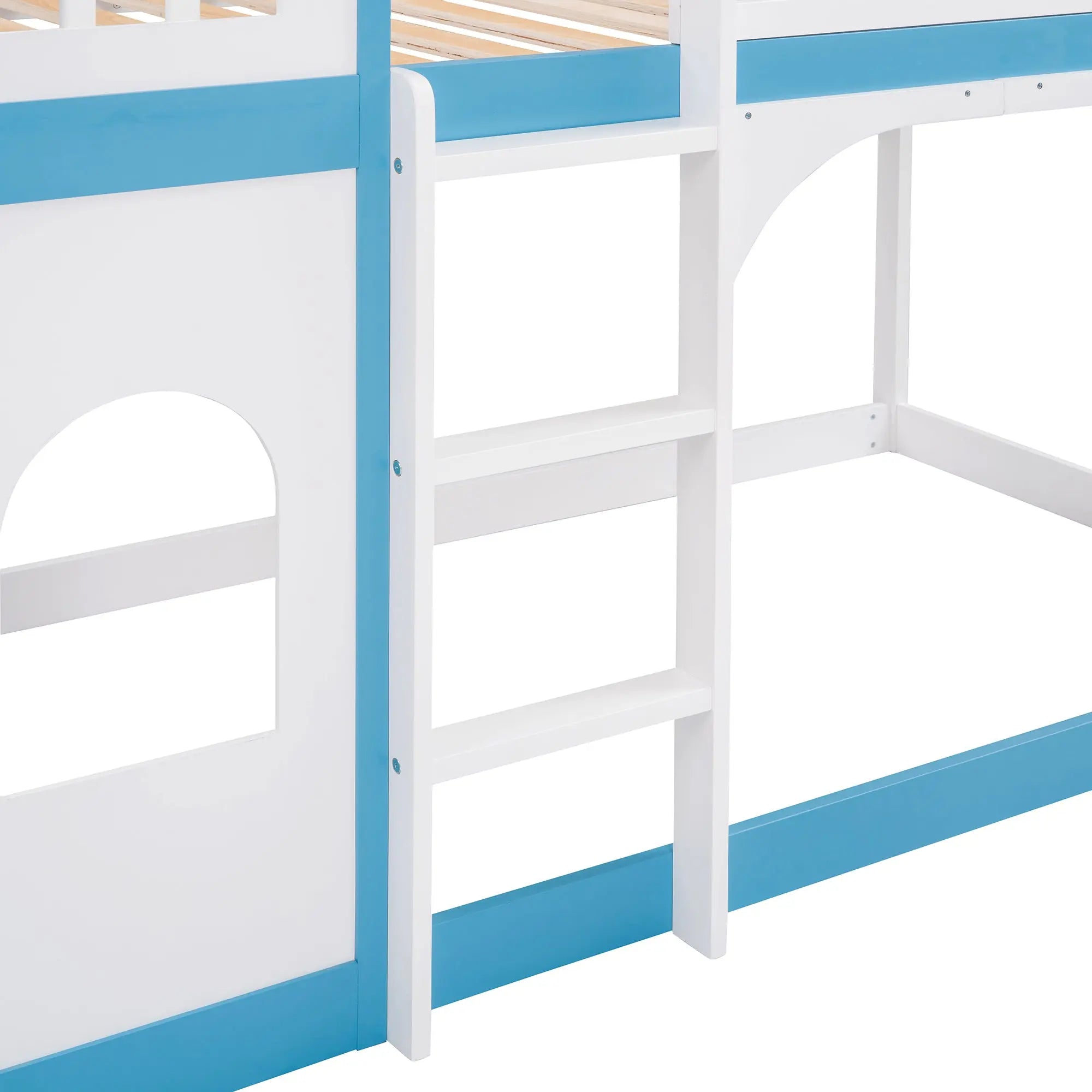 Bellemave® Twin Size Castle Bunk Bed with Ladder Bellemave®