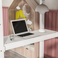 Bellemave® Loft Bed with Built-In Desk Bellemave®