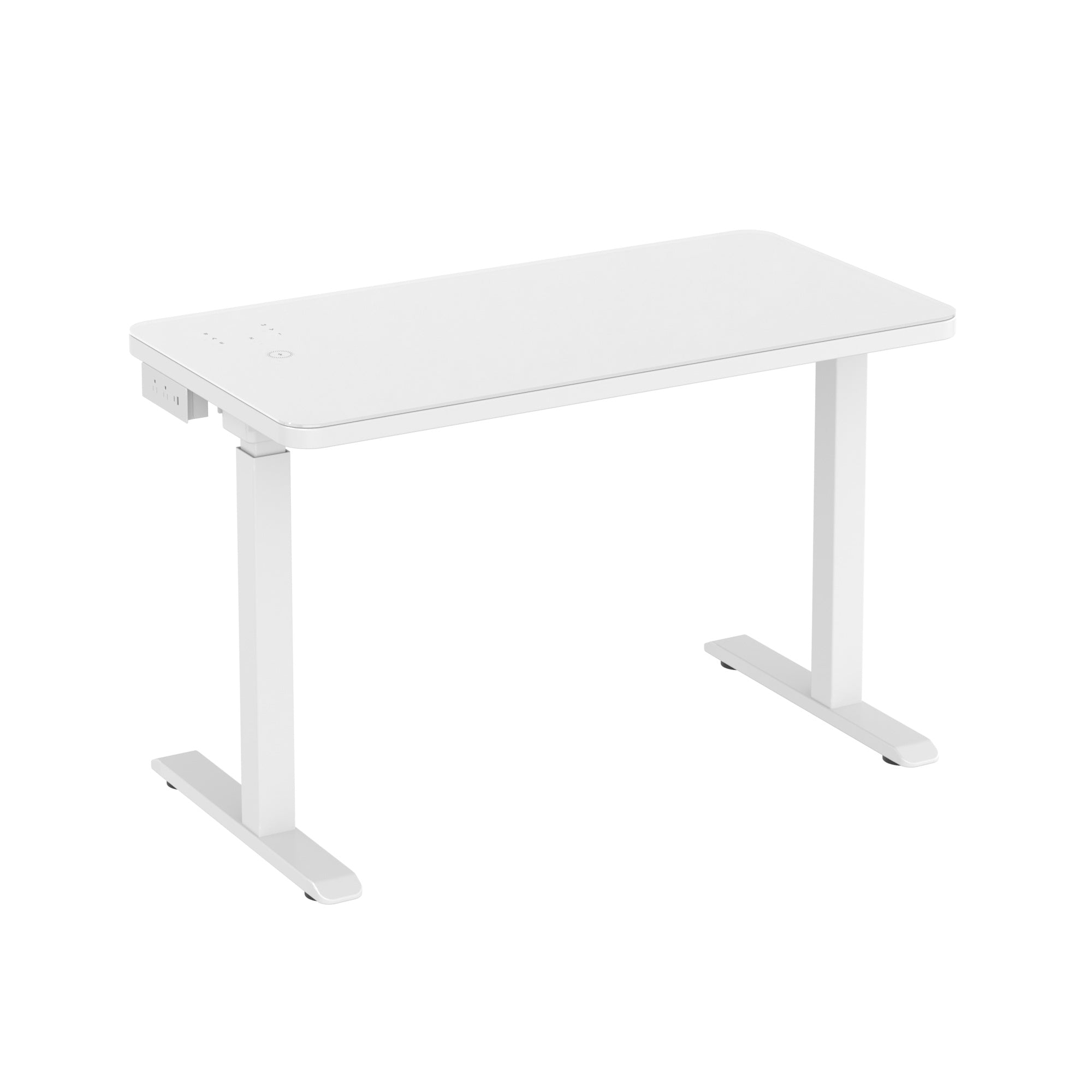 Bellemave® 48" Ergonomics Glass Tabletop Standing Desk with Metal Drawer Bellemave®