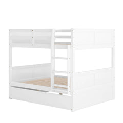 Bellemave® Full Size Bunk Bed with Trundle Bed