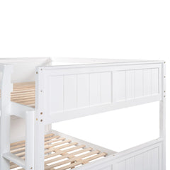 Bellemave® Full Size Bunk Bed with Trundle Bed