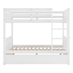 Bellemave® Full Size Bunk Bed with Trundle Bed