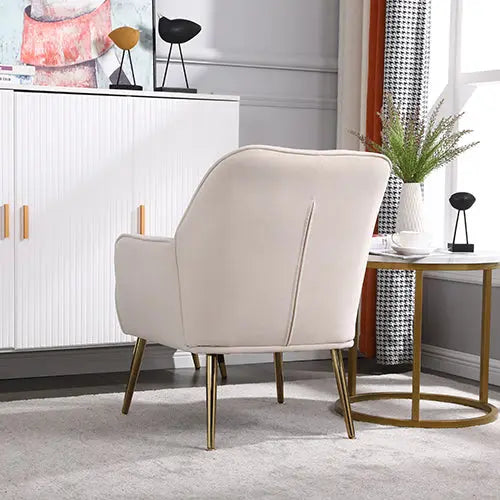 Bellemave® Modern Mid Century Chair Velvet Sherpa Armchair Bellemave®