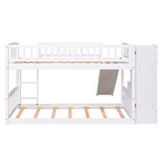 Bellemave® Twin Size Bunk Bed with 3 Drawers and Slide