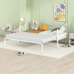 Bellemave® Twin Size Metal Daybed with Trundle