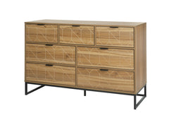 Bellemave® Modern 7 Drawer Dresser Wood Cabinet