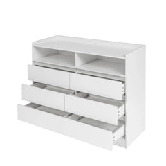 Bellemave® Modern Dressers & Chests of Drawers with Sturdy Frame,6 Drawer Dresser and LED Lights Bellemave®