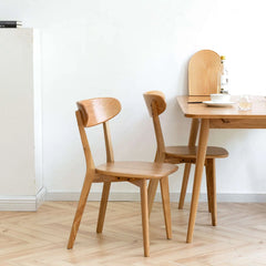 Bellemave 100% Natural Oak Wood Dirt-Free Wood Chair