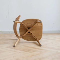 Bellemave 100% Natural Oak Wood Dirt-Free Wood Chair