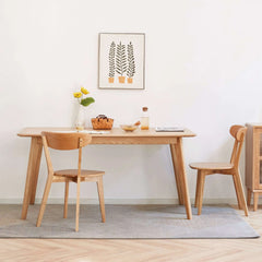 Bellemave 100% Natural Oak Wood Dirt-Free Wood Chair