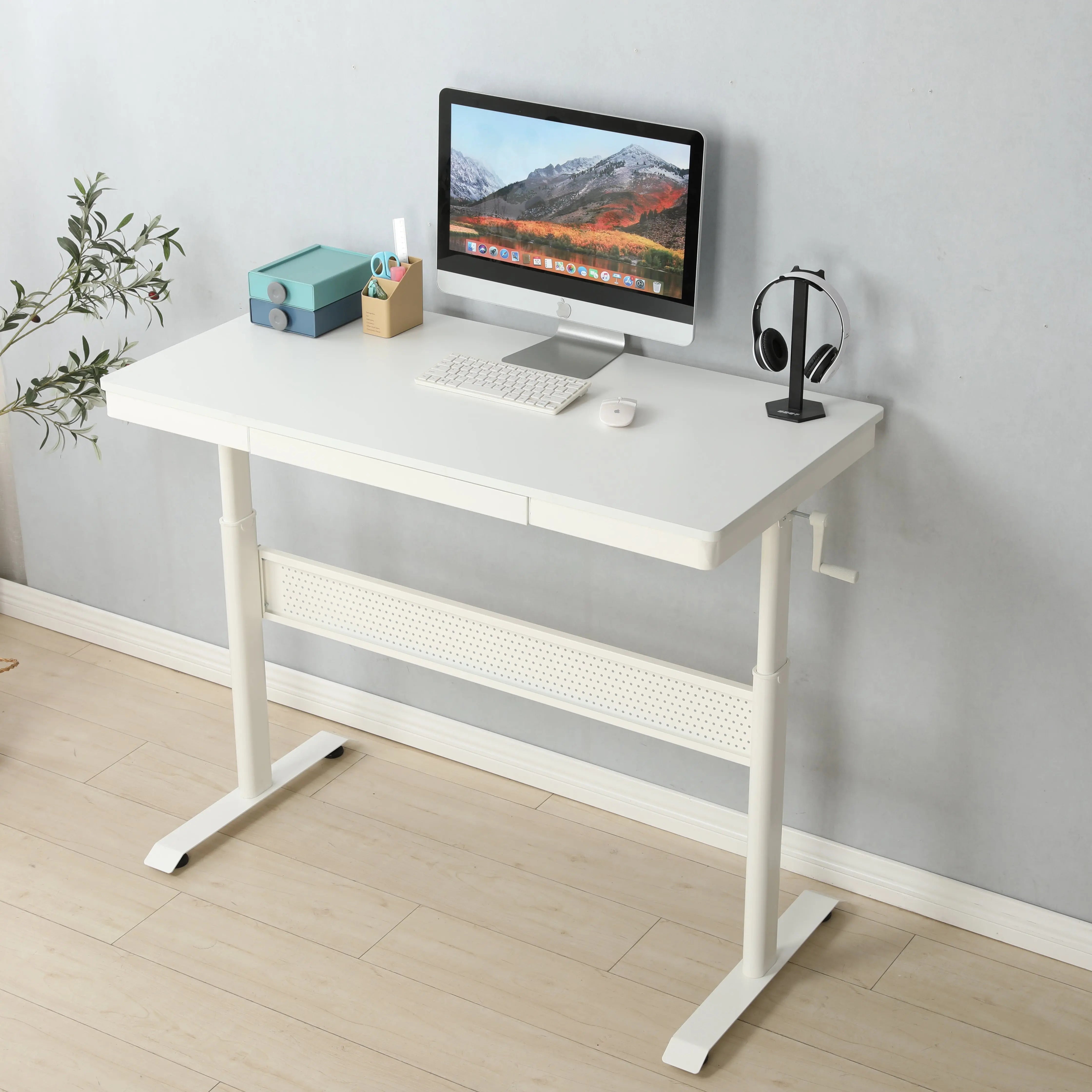 Bellemave® 48" Adjustable Height Stand up Desk with Metal Drawer Bellemave®