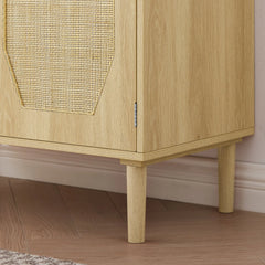 Bellemave® Kitchen Storage Cabinets with Rattan Decorated Doors Bellemave®