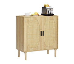 Bellemave® Kitchen Storage Cabinets with Rattan Decorated Doors Bellemave®